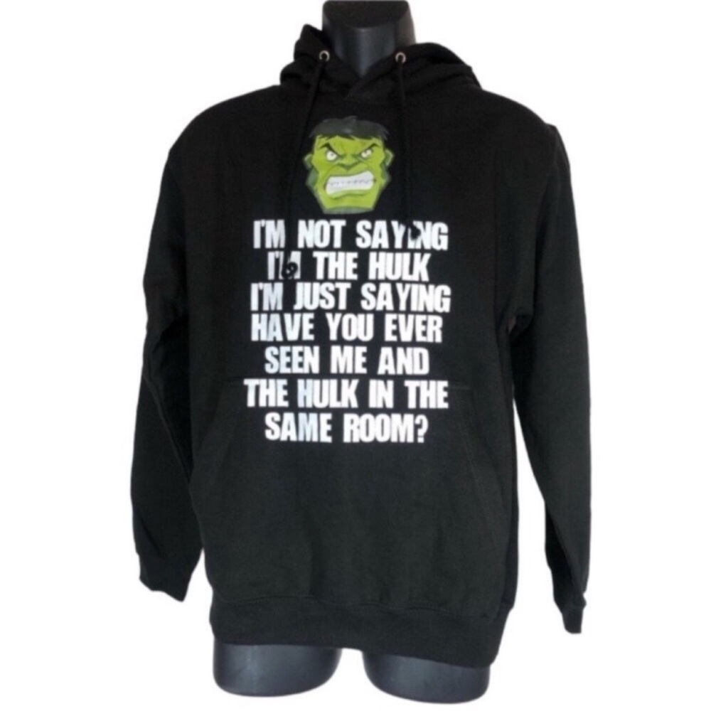 NEW without TAG Marvel Hulk Men’s Size Small Pull Over Hoodie Soft Cotton Blend